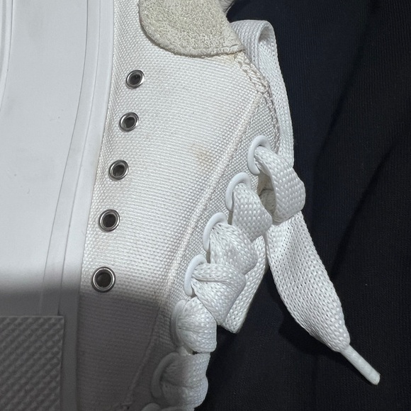Alexander McQueen White Canvas Sneakers